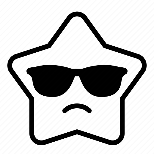 Cool, emoticon, expression, face, star, sunglasses, triangle icon - Download on Iconfinder
