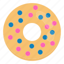 cake, donut, donuts, doughnut, iced, pastry, ring
