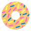 cake, colourful, donut, donuts, doughnut, food, sweet 