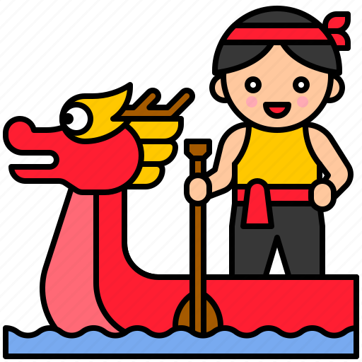 Festival, dragonboat, chinese, culture, paddler, paddle icon - Download on Iconfinder