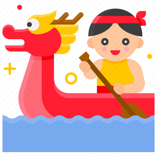 Festival, dragonboat, chinese, culture, dragon boat, paddler icon - Download on Iconfinder