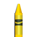 crayon3, wellow crayon tip, yellow