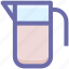 .svg, glass jar, jar, milk, milk jug, pot, water jug 