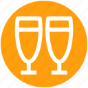 .svg, alcohol, champagne, champagne glass, drink, glass for champagne