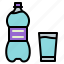 bottle, drink, glass, pet, water 