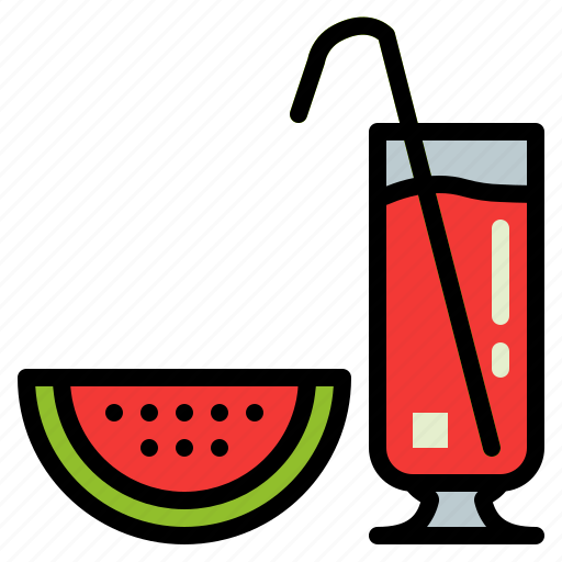 Drink, glass, smoothie, watermelon icon - Download on Iconfinder