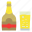 bottle, cyder, drink, glass 