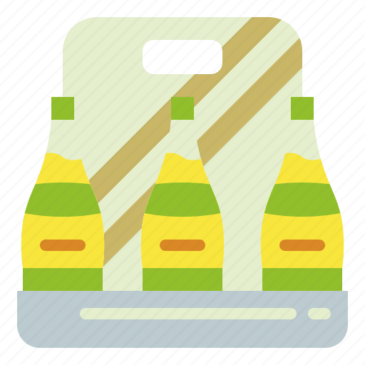 Beer, bottle, case, crate, drink, pack, six icon - Download on Iconfinder