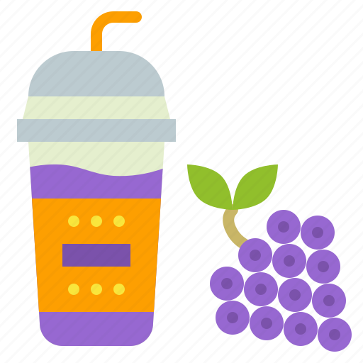 Cup, drink, grape, smoothie, takeaway icon - Download on Iconfinder