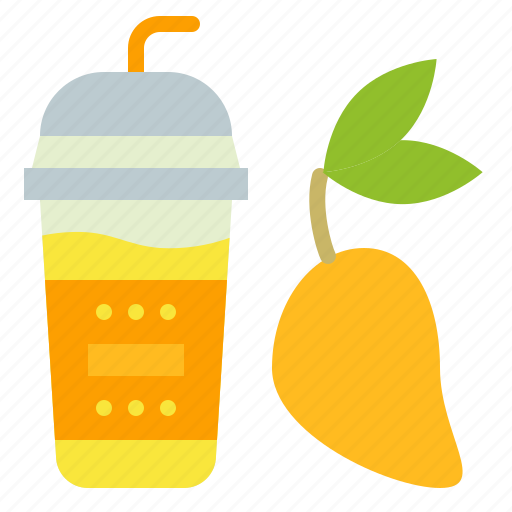 Cup, drink, mango, smoothie, takeaway icon - Download on Iconfinder