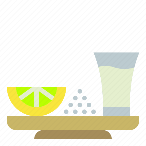 Drink, glass, lemon, salt, shoot, tequila icon - Download on Iconfinder