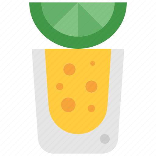 Tequila, shot, alcohol, drink, lime, beverage, mexican icon - Download on Iconfinder
