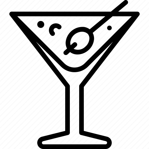 Cocktail, olive, drink, alcohol, bar, beverage, glass icon - Download on Iconfinder