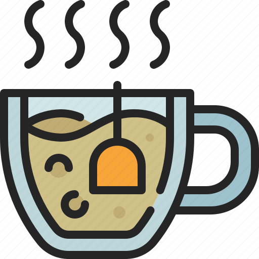 Tea, cup, herbal, hot, drink, glass, beverage icon - Download on Iconfinder