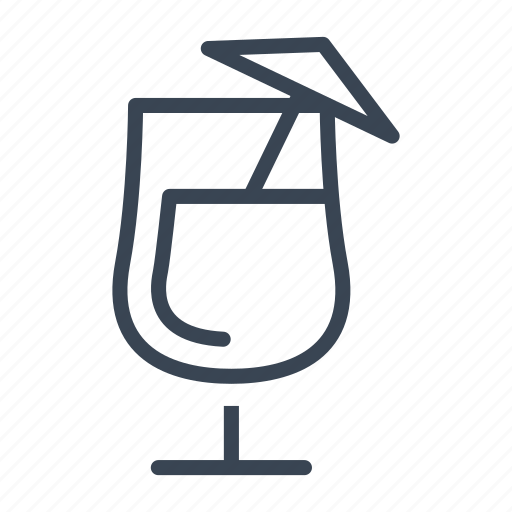 Cocktail, drink, glass, umbrella icon - Download on Iconfinder