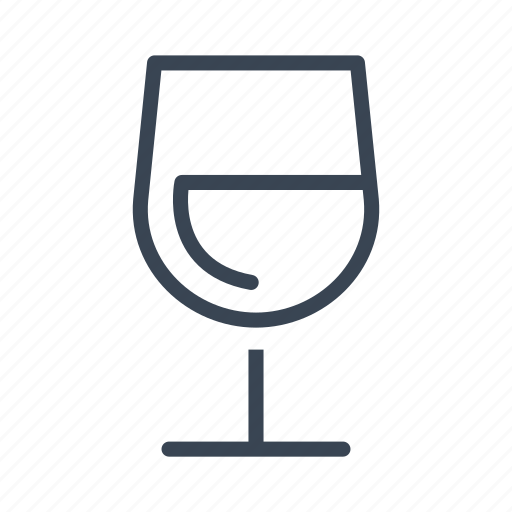 Drink, glass, white, wine icon - Download on Iconfinder