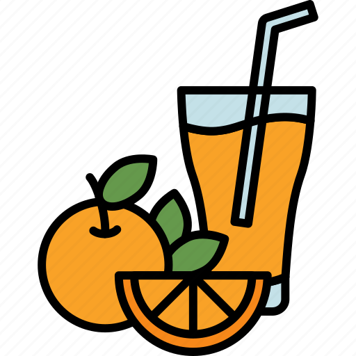 Orange, juice, fruit, healthy, fresh, drink, beverage icon - Download on Iconfinder
