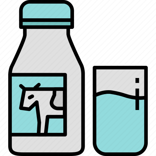 Milk, dairy, cow, drink, fresh, bottle, beverage icon - Download on Iconfinder