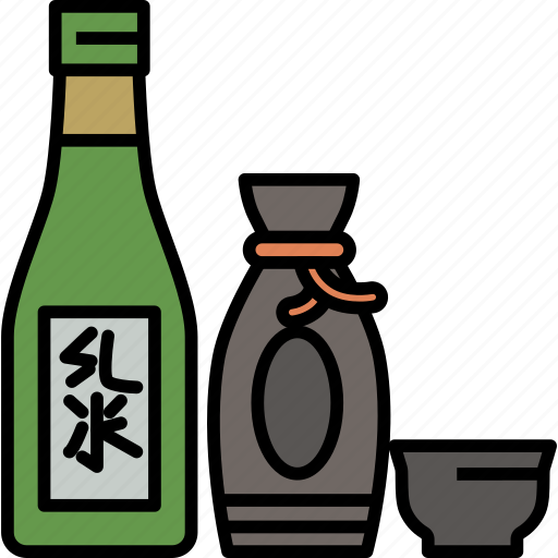 Sake, alcohol, beverage, drinks, rice, wine, japanese icon - Download on Iconfinder