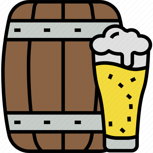 Barrel, beer, glass, alcohol, bar, drink, beverage icon - Download on Iconfinder