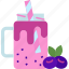 smoothie, berry, blueberry, yogurt, fruit, juice, drink, beverage 