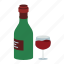 wine, bottle, glass, drink, beverage 