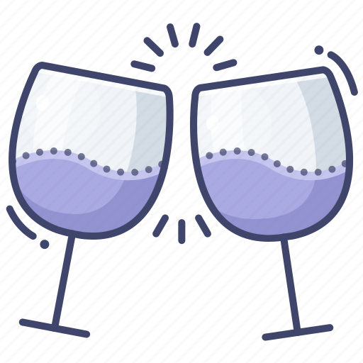 Clink, glass, toast, wine icon - Download on Iconfinder