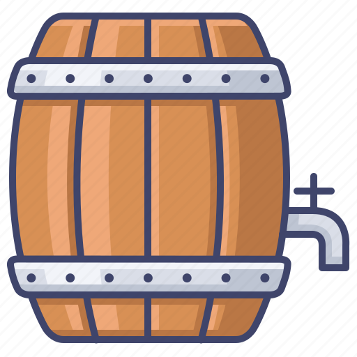 Barrel, beer, oak, wine icon - Download on Iconfinder