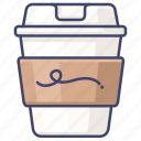 coffee, cup, latte, takeaway