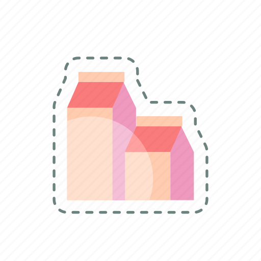 Sticker, line, cut, milk, product icon - Download on Iconfinder