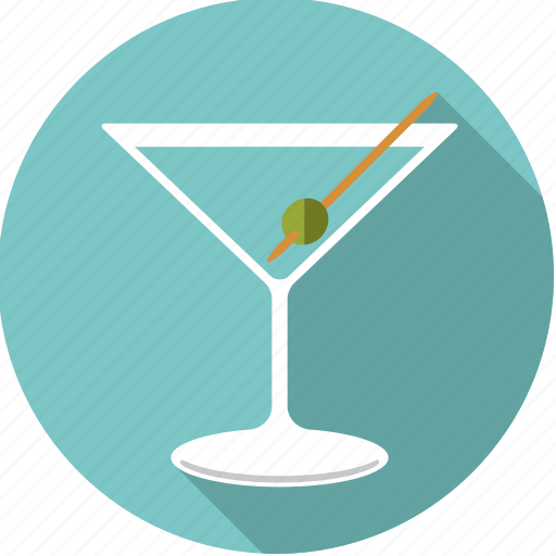 Alcohol, beverage, cocktail, drink, dry martini, glass, olive icon - Download on Iconfinder