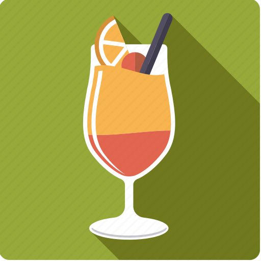 Alcohol, beverage, cocktail, drink, glass, tequila sunrise icon - Download on Iconfinder