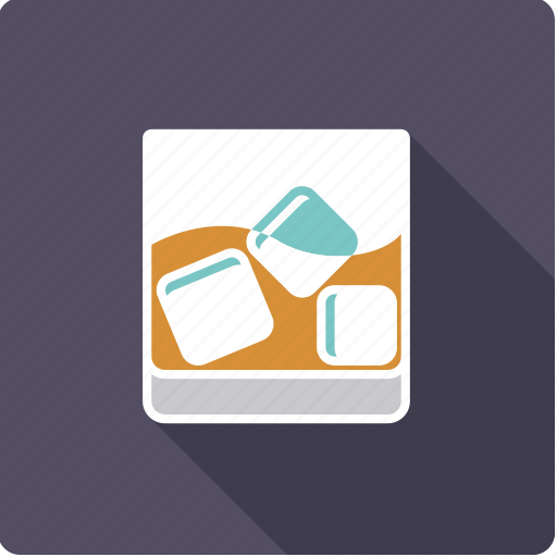 Alcohol, beverage, drink, glass, icecube, tumbler, whiskey icon - Download on Iconfinder