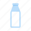 milk, bottle, breakfast, dairy, drink, lactic 
