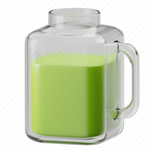 Avocado, drink, avocado drink, fruit drink, juice cup, beverage, glass 3D illustration - Download on Iconfinder
