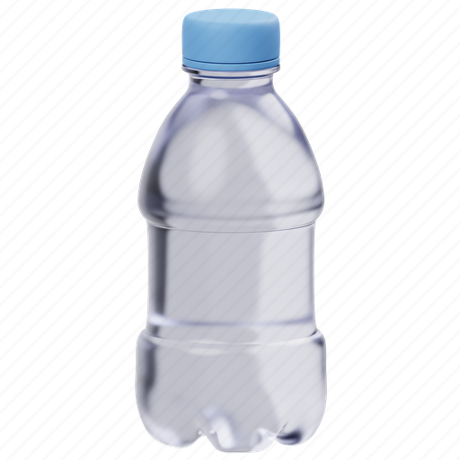 Water, mineral water, drink, water-bottle, bottle, beverage, drink-bottle 3D illustration - Download on Iconfinder