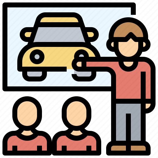 Car, education, people, students, training icon - Download on Iconfinder