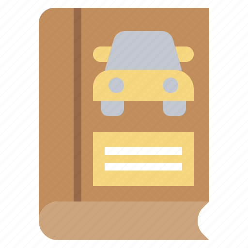 Book, car, document, transportation, vehicle icon - Download on Iconfinder
