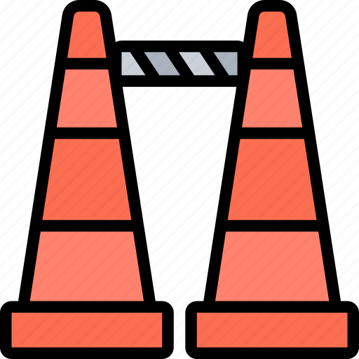 Road, cone, traffic, warning, barrier icon - Download on Iconfinder