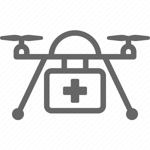 Delivery, drone, drones, first aid, kit, medic, medical icon - Download on Iconfinder
