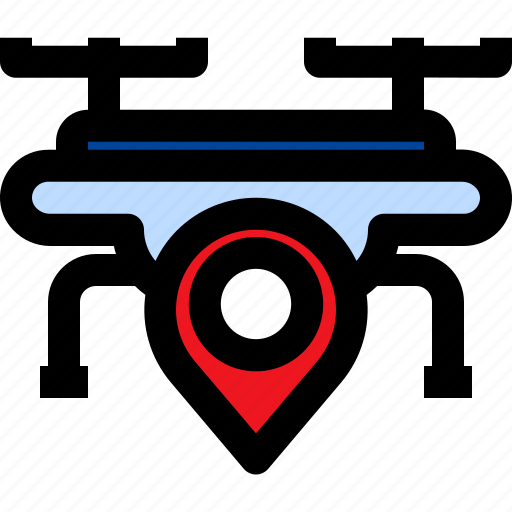 Location, drone, quadcopter, maps, and, placeholder, transporttation icon - Download on Iconfinder