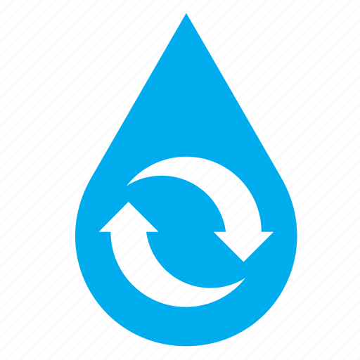 Drop, droplet, recycle, recycling, save, water, raindrop icon - Download on Iconfinder