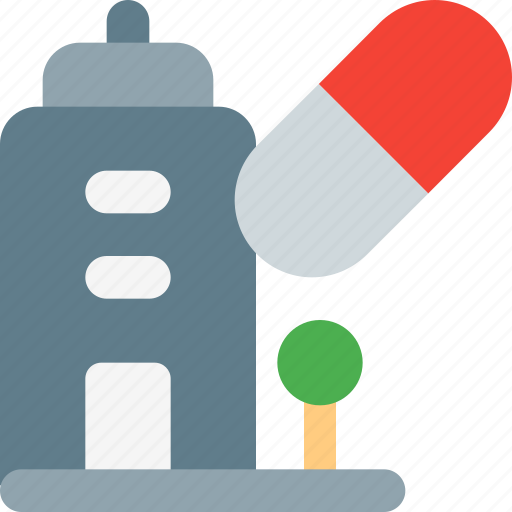 Capsule, building, medical, drugs icon - Download on Iconfinder