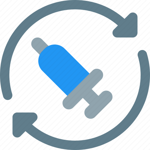Refresh, injection, medical, drugs icon - Download on Iconfinder