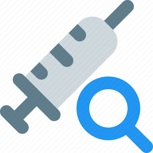 Search, injection, medical, drugs icon - Download on Iconfinder