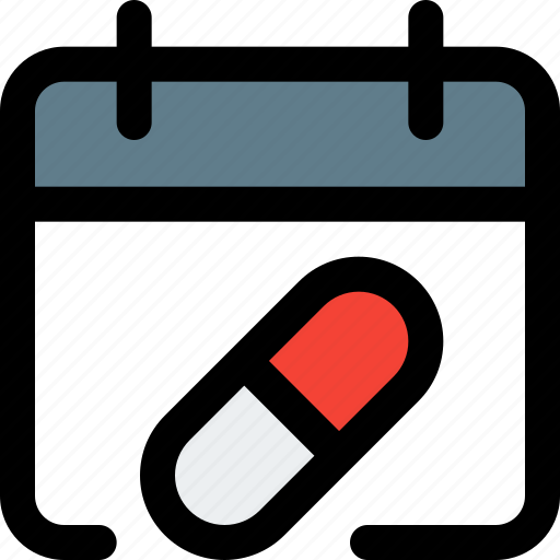 Capsule, calendar, medical, drugs icon - Download on Iconfinder