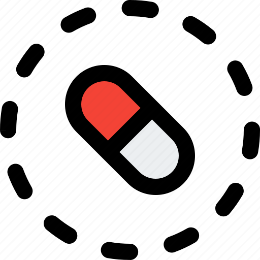 Capsule, circle, medical, drugs icon - Download on Iconfinder