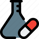 capsule, flask, medical, drugs