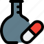 capsule, flask, two, medical, drugs 
