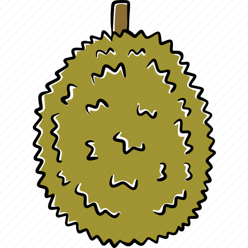 Durian, fruit, tropical, exotic, ripe, tasty, golden icon - Download on Iconfinder